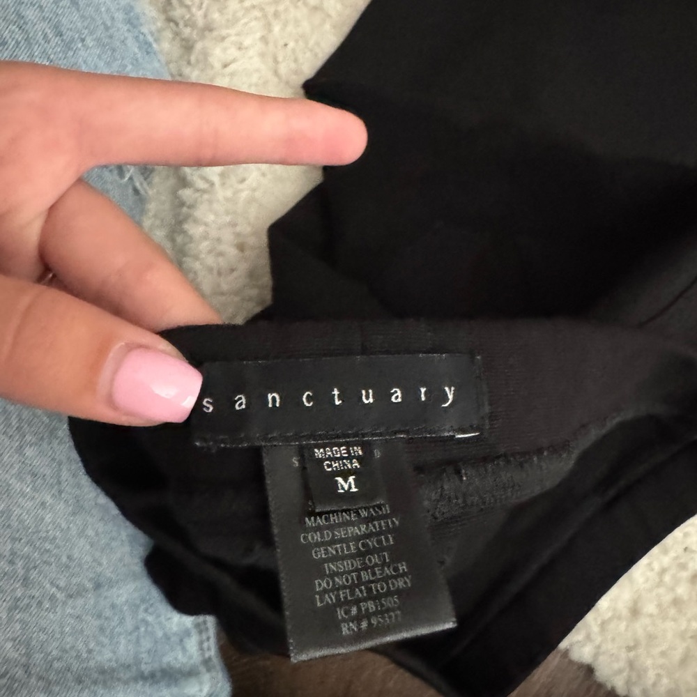 Sanctuary Jet Black Trousers